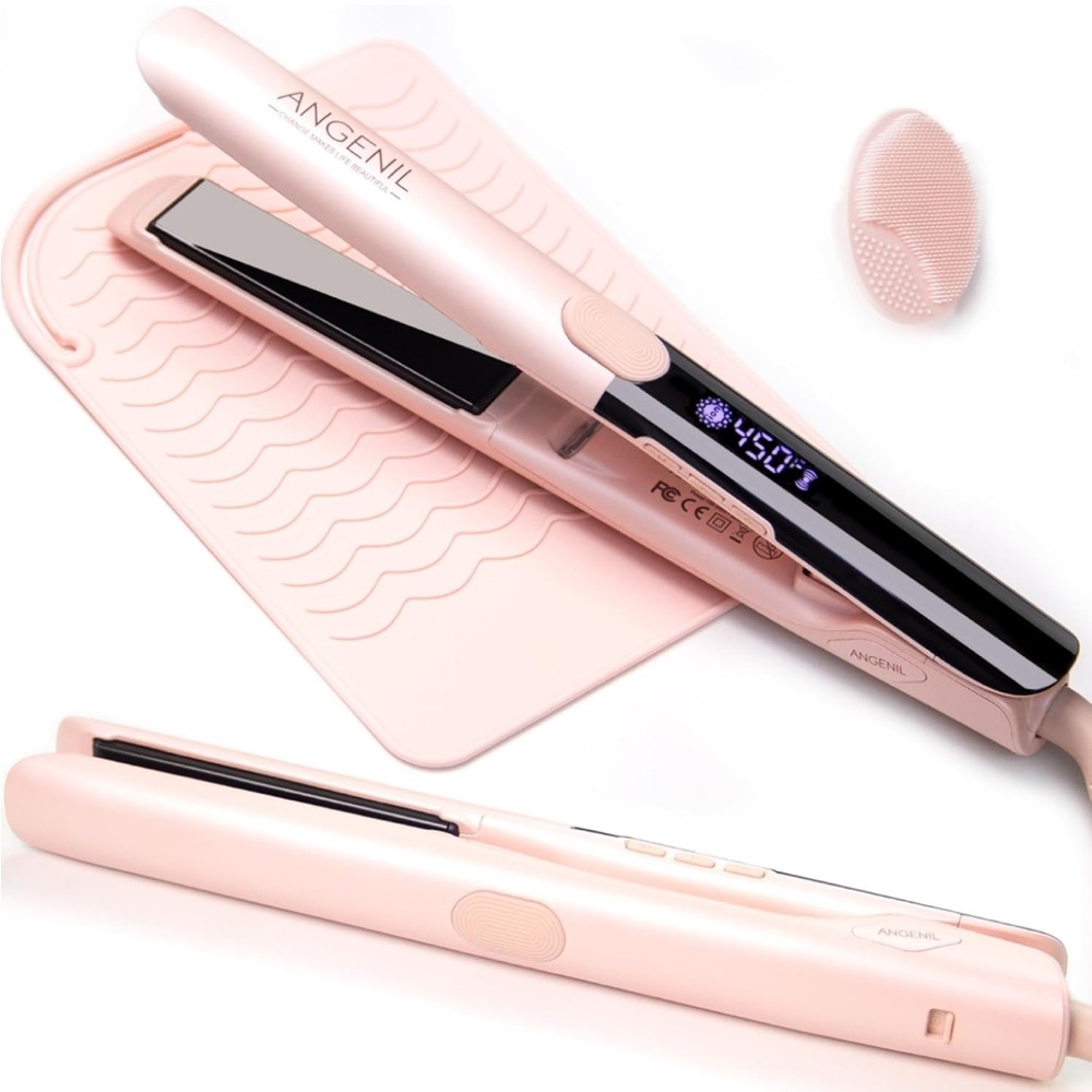 ANGENIL Pink Hair Straightener